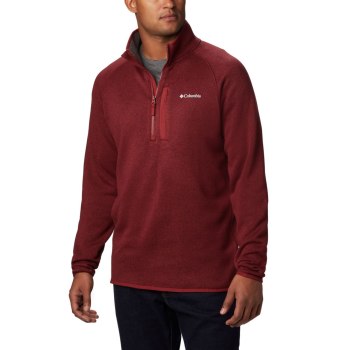 Columbia Pullover Heren, Canyon Point Half-Zip Fleece Rood, 84FOIECBN